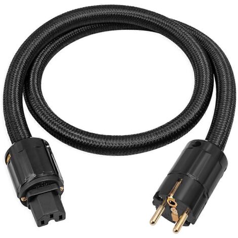 Câble d'alimentation HiFi 12 AWG, câble d'alimentation HiFi conforme aux normes européennes, 300 cm