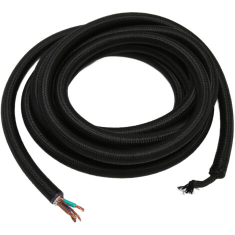 Câble d'alimentation HiFi 6N OCC pour amplificateur, lecteur CD et équipement audio - 3 mètres / 9.8 pieds