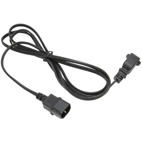 Câble d'alimentation IEC C14 vers NEMA 1-15R pour lampe bureau, enceintes, moniteur, 10A 125V