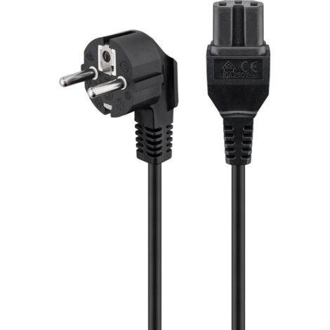 Câble d'alimentation IEC320-C15 à SCHUKO 1,8m
