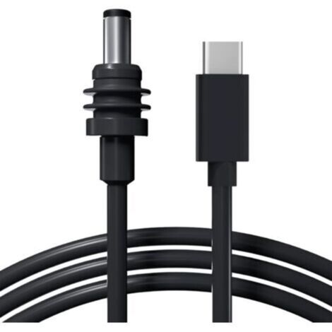 Câble d'alimentation mini USB C vers DC Starlink 2M/6,5FT, entrée USB Type-C 100W vers cordon de charge à prise cylindrique étanche, fonctionne avec une source PD 65W+