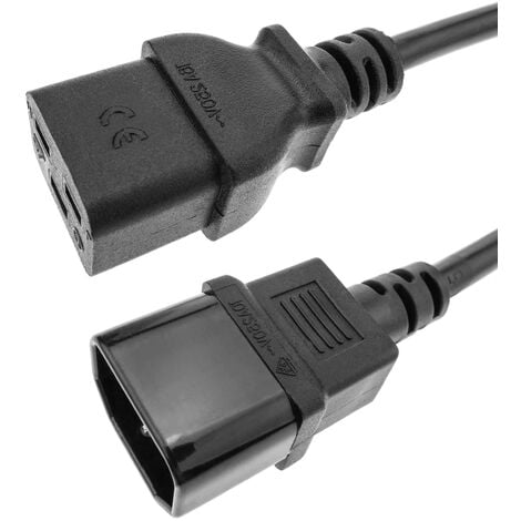 Câble d'alimentation C13 à C14 1M Noir, pour seulement 4,31 €