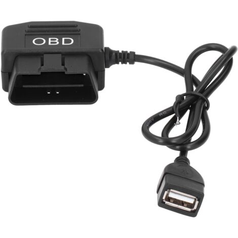 Câble d'alimentation OBD 48cm avec interrupteur, protection basse tension pour caméra de tableau de bord et chargeur de téléphone