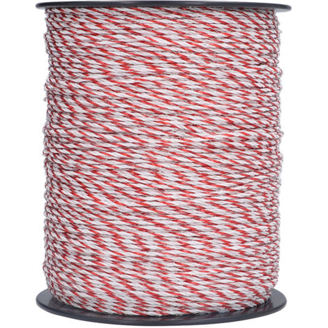 Câble d'alimentation pour clôture électrique 500m, accessoires pour ferme, ranch, chevaux, bétail, moutons, chiens