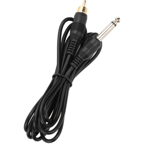 Câble d'alimentation RCA 2 mètres pour tatouage, cordon robuste en PVC durable