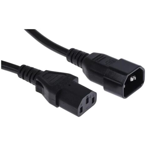 Câble d'alimentation RS PRO, Connecteur CEI C13 IEC C14, 2m, 10 A / 250 V ( Prix pour 1 )