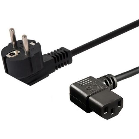 Câble d'alimentation SAVIO Schuko (M) coudé - IEC C13 1,2 m CL-115
