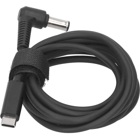 Câble d'alimentation Type C pour PC portable, connecteur coudé DC 6.0 x 1.4 mm