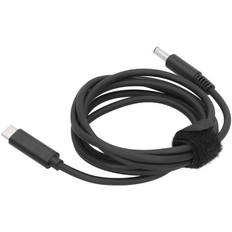 Câble d'alimentation USB-C vers DC 4.5x3.0 pour PC portable Dell, chargeur secteur