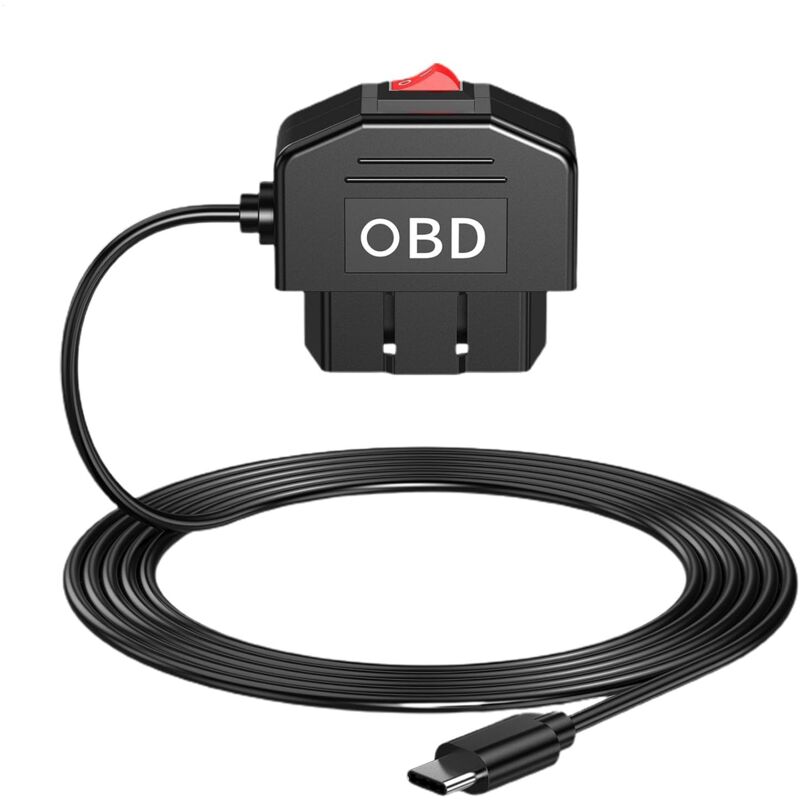 Câble d'alimentation USB Dashcam - Chargeur de caméra de voiture à deux modes Kit de câble dur USB Dashcam, câble d'alimentation pour Dashcam