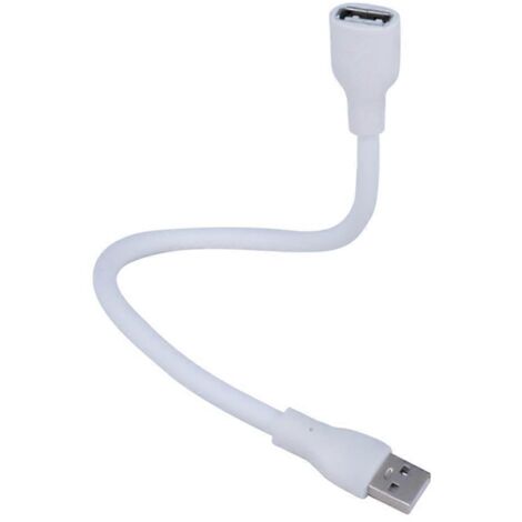 Câble d'alimentation USB Lightning, tuyau métallique flexible, tube col de cygne