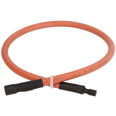 Câble d'allumage universel silicone 4 mm  6,3 mm raccord 450 mm