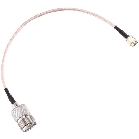 Câble d'antenne portable avec connecteurs SMA mâle vers UHF SO-239 femelle --