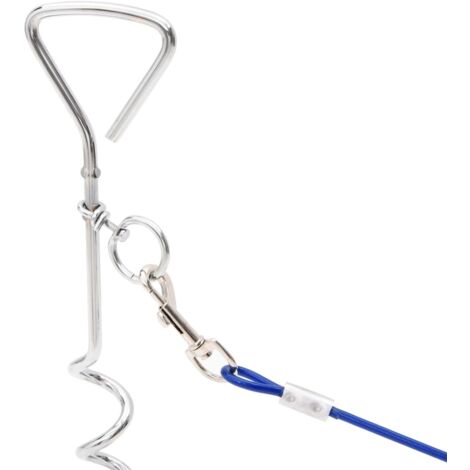 Câble d'attache pour chien avec piquet de sol 3 m CFW127745