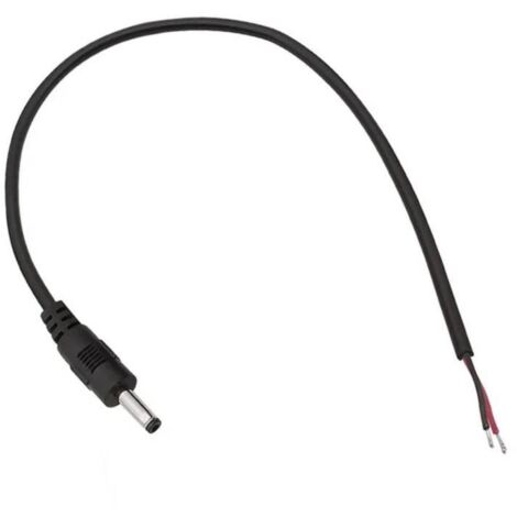 Cable DC  3,51,35mm Jack Macho 30cm negro