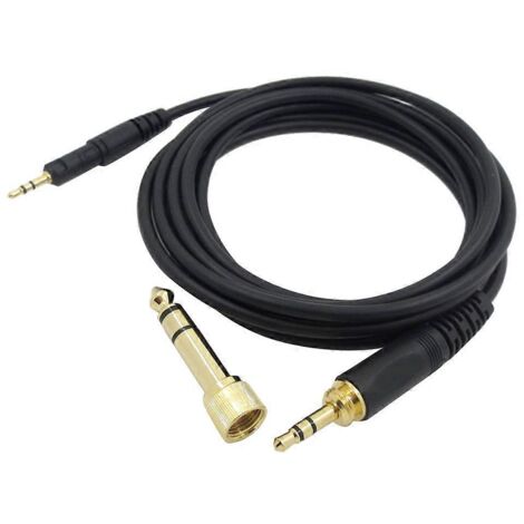 Câble de 2 m pour casque Audio-Technica ATH-M50X, M40X, M60X et M70X (fil anti-âge)