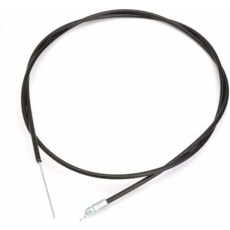 Cable de acelerador y palanca de estrangulación de 142 cm/56 pulgadas para cortacésped, manija de control del cable de acelerador y palanca de estrangulación para desbrozadora de césped.