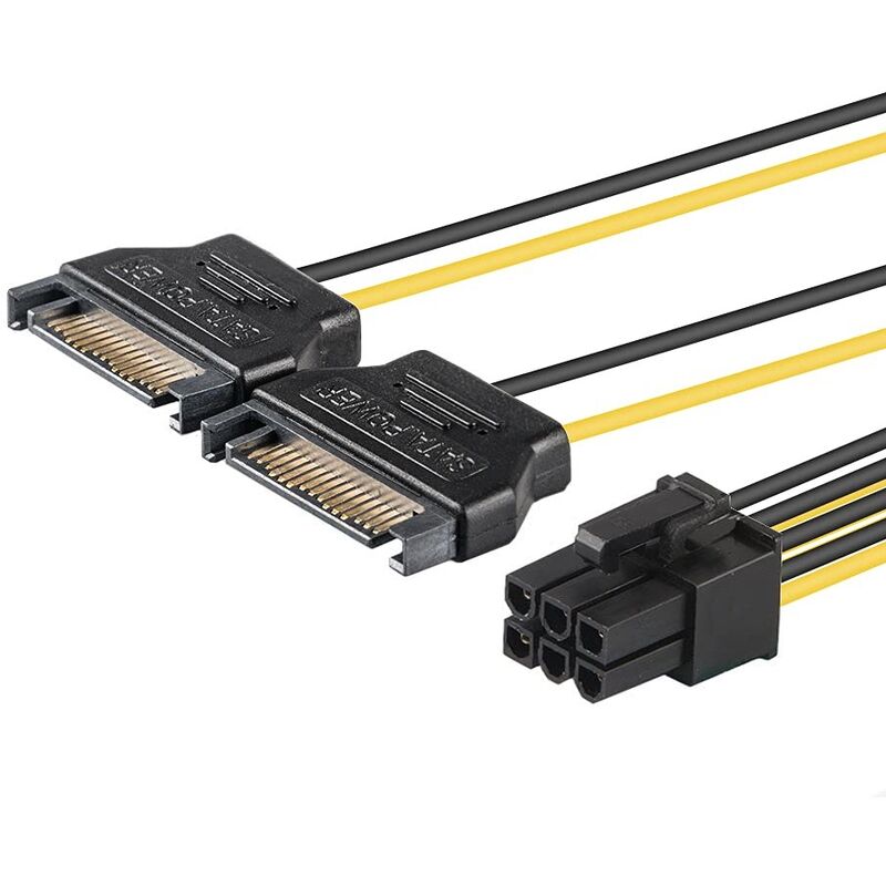 

Cable de alimentacion 2x Sata macho - PCI Express hembra 0.15 M Multic