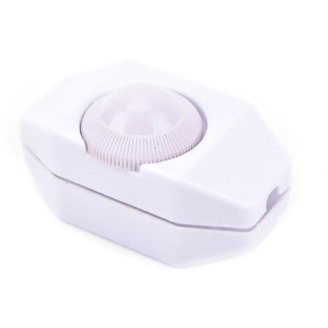 Cable de alimentación blanco: para reguladores de intensidad de lámparas de alta calidad, cable de alimentación compatible con luminarias, pieza de repuesto segura.