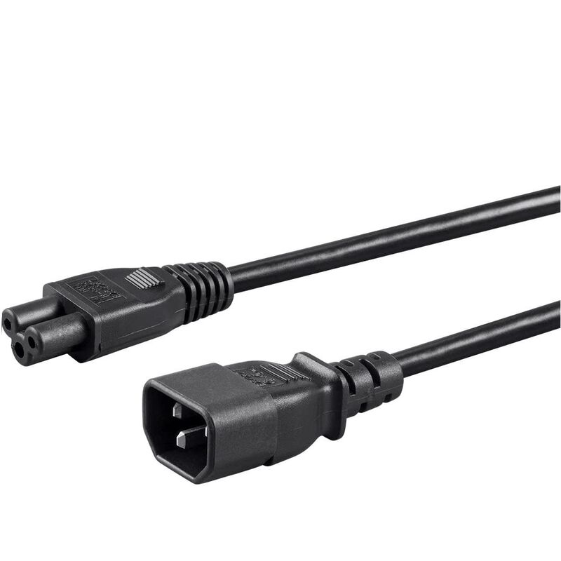 

Cable de alimentacion C14 macho a C5 hembra 1 M Negro