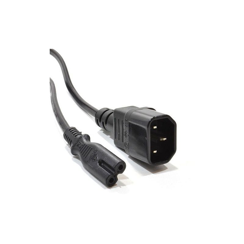 

Cable de alimentacion C14 macho a C7 tipo 8 1 M Negro