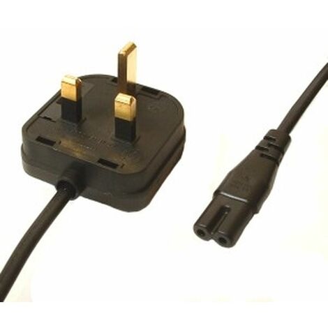 Cable de Alimentación C5 Cloverleaf To UK- reino unido