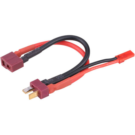 Cable de alimentación con conector T Deans y conector JST, cable 18 AWG para control remoto de aviones, automóviles y barcos