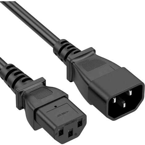 StarTech.com - Cable de 1m (3 pies) de Alimentación de Ordenador para el  Reino Unido UK, BS1363 a C13, 18AWG, 10A 250V, Cable In