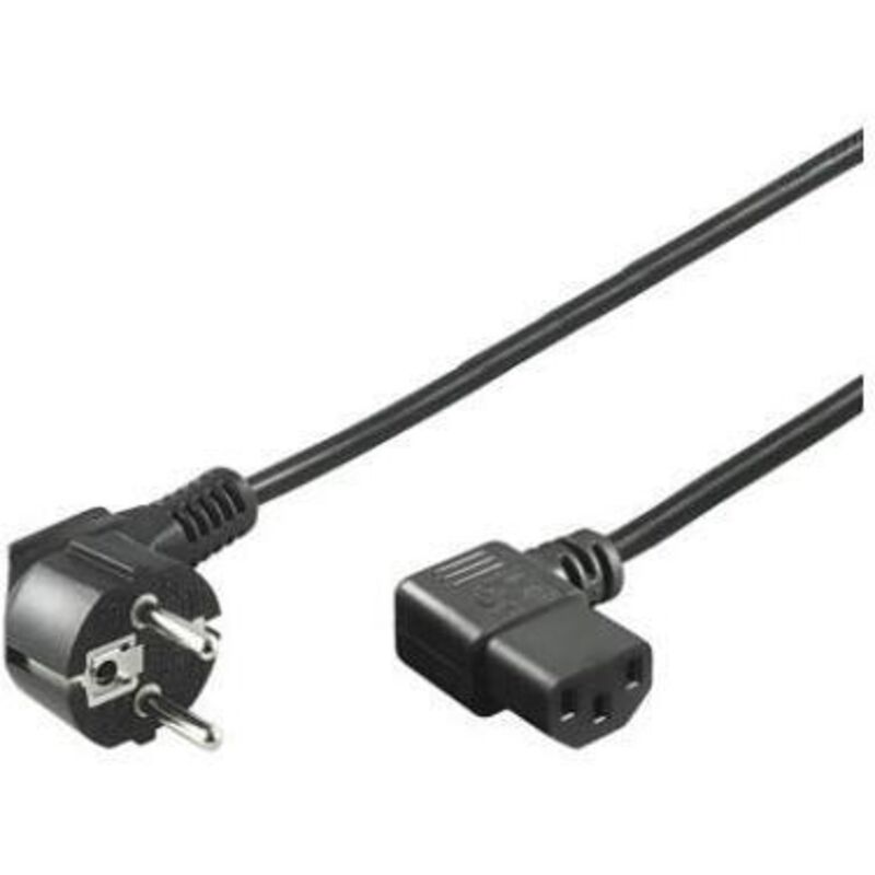 

Cable de alimentacion CPU CEE7/M-C13/H acodado 5 M Negro
