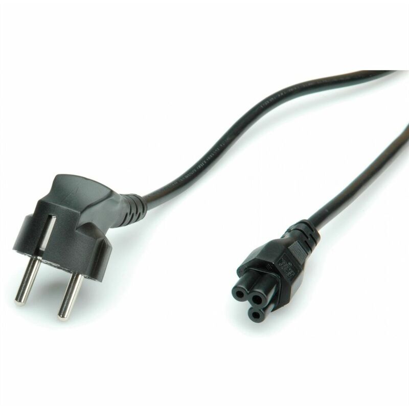 

Cable de alimentación de 1,8 m con enchufe Shucko de 90 grados y conector recto C5 3 pines cargador portatil
