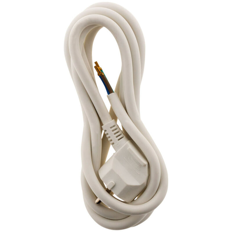 

Cable de alimentación de repuesto H05VV-F 3G1,5mm² 2m - Blanco