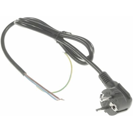 Cable de alimentación eléctrico negro 1,0m SS-993897 SEB