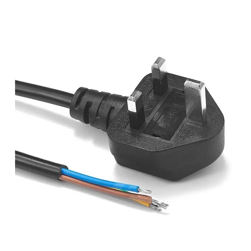

Cable de alimentacion electrico UK a bornes 2x0.75mm 1.5 M Negro