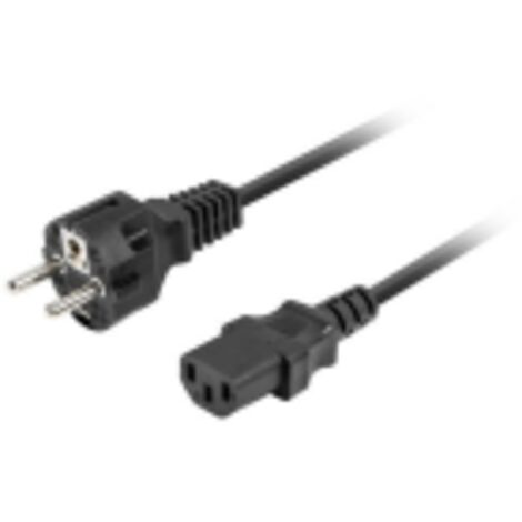 CABLE DE ALIMENTACION LANBERG SCHUKO CEE 7/7 A IEC320 C13 1.8M RECTO