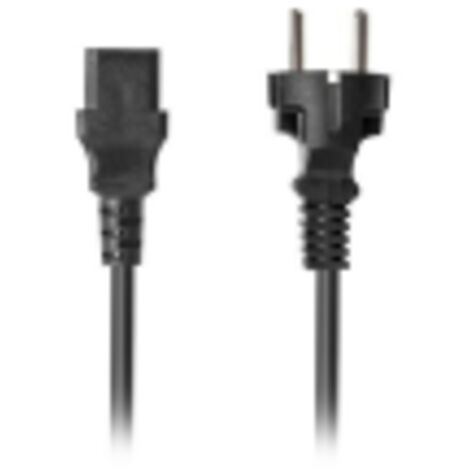CABLE DE ALIMENTACION LANBERG SCHUKO CEE 7/7 A IEC320 C13 1.8M VDE RECTO
