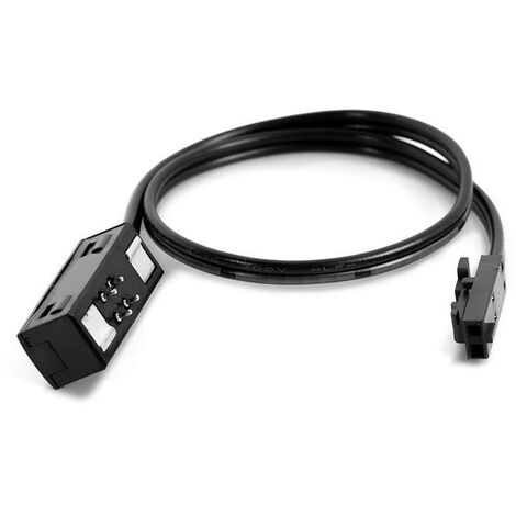 cable de alimentación mini rail minirail. 24v dc. conector jst / magnético. negro. pvc. longitud 200mm