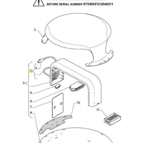 CABLE DE ALIMENTACIÓN ORIGINAL STIGA - 1126-1081-01
