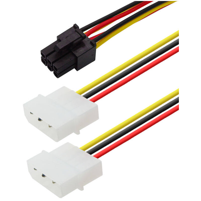 

Cable de alimentacion para tarjeta grafica PCI-E 6 pin 0.15 M Multicol