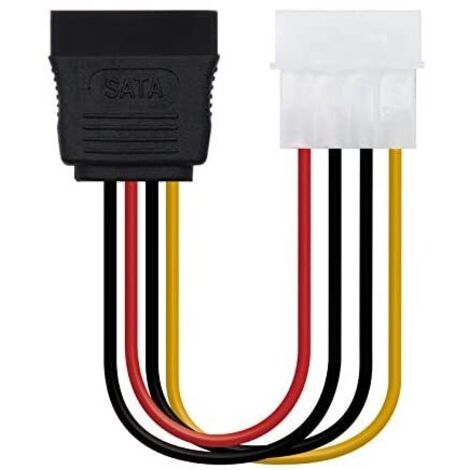 Cable de Alimentación SATA Nanocable 10.19.0205-OEM/ Molex Macho - SATA Hembra/ 16cm