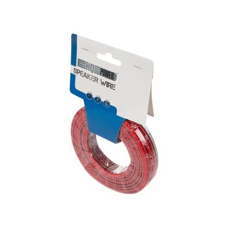 Cable de audio para altavoces rojo y negro de 2x1,50 mm² Bobina de 10m -  Cablematic