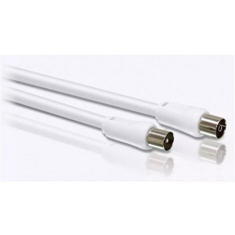 Cable de antena TV coaxial tipo PAL 1.5m SWV2516W/10 PHILIPS