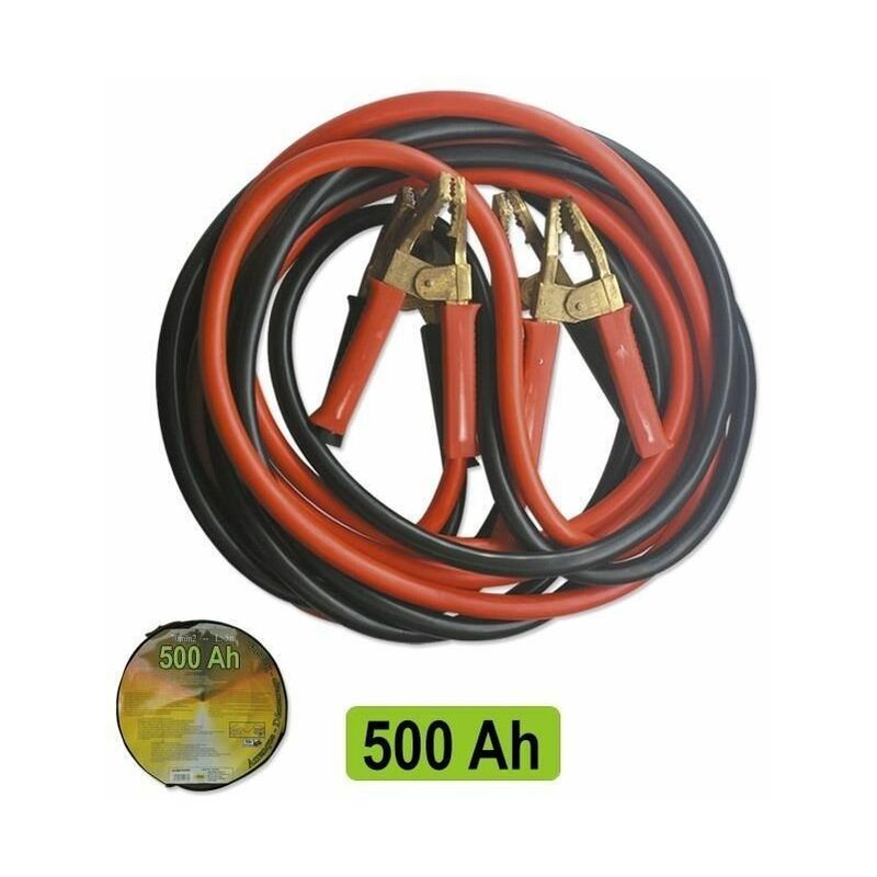 

Cable de arranque con pinzas macizas de latón 12MMØ / 3M - JBM