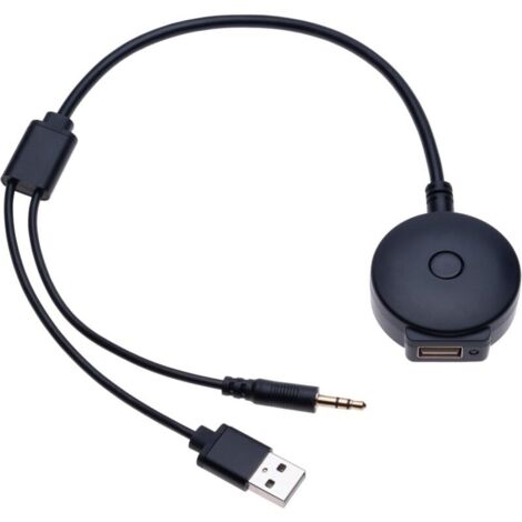 Cable de audio Bluetooth universal para coche, adaptador de interfaz de música USB
