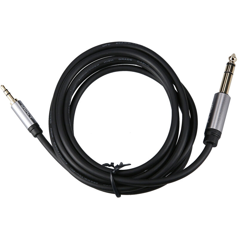 

Cable de audio de 3,5 mm a 6,5 ​​mm Cable de conexion macho a macho de 3,5 mm a 6,5 ​​mm Carcasa de aleacion de aluminio para telefono portatil