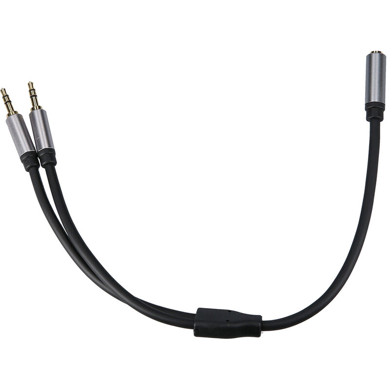 

Cable de audio de 3,5 mm a doble de 3,5 mm 3,5 mm hembra a doble 3,5 mm macho auricular microfono divisor cable de expansion de audio del telefono