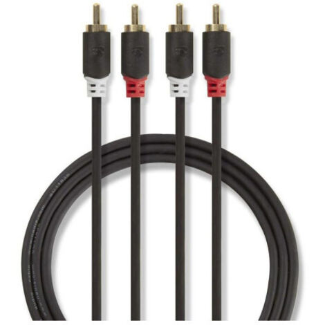 Cable de Audio Estereo  2x Rca Macho - 2x Rca Ma