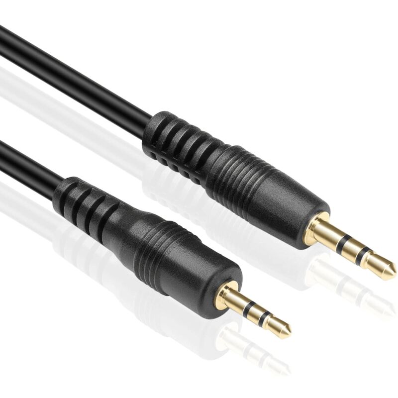 

Cable de audio estereo jack 2.5 macho a jack 3.5 macho 2 M Negro