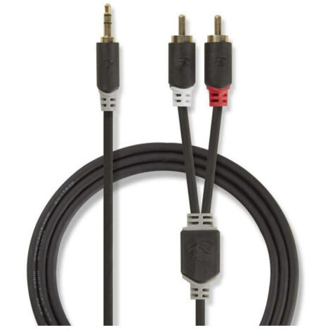 Cable de Audio Estereo  Macho de 35 Mm - 2x Rca