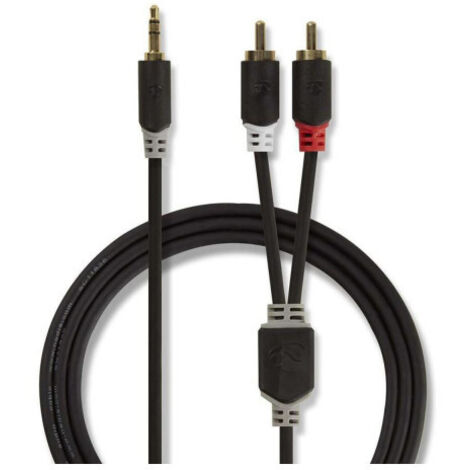 Cable de audio estereo macho de 35 mm - 2x rca