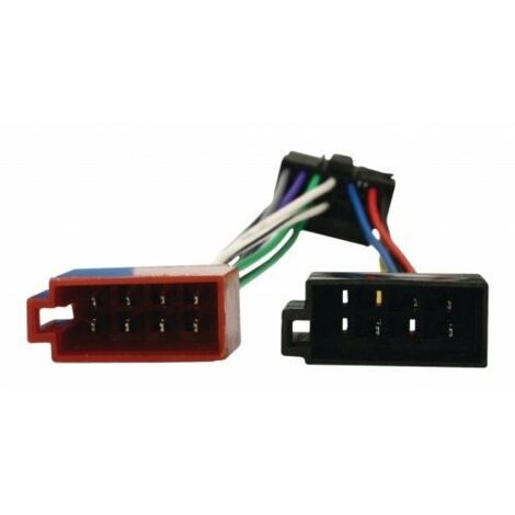 Cable de audio ISO compatible con JVC 0.15 M Negro